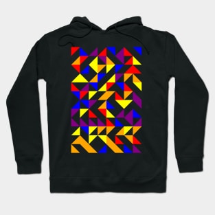 Amazing Geometric Colourful Triangle Pattern #10 Hoodie